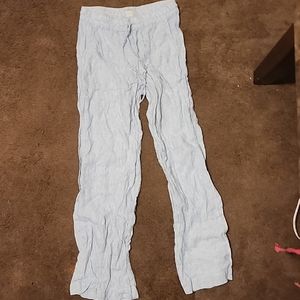 Stripe linen pants